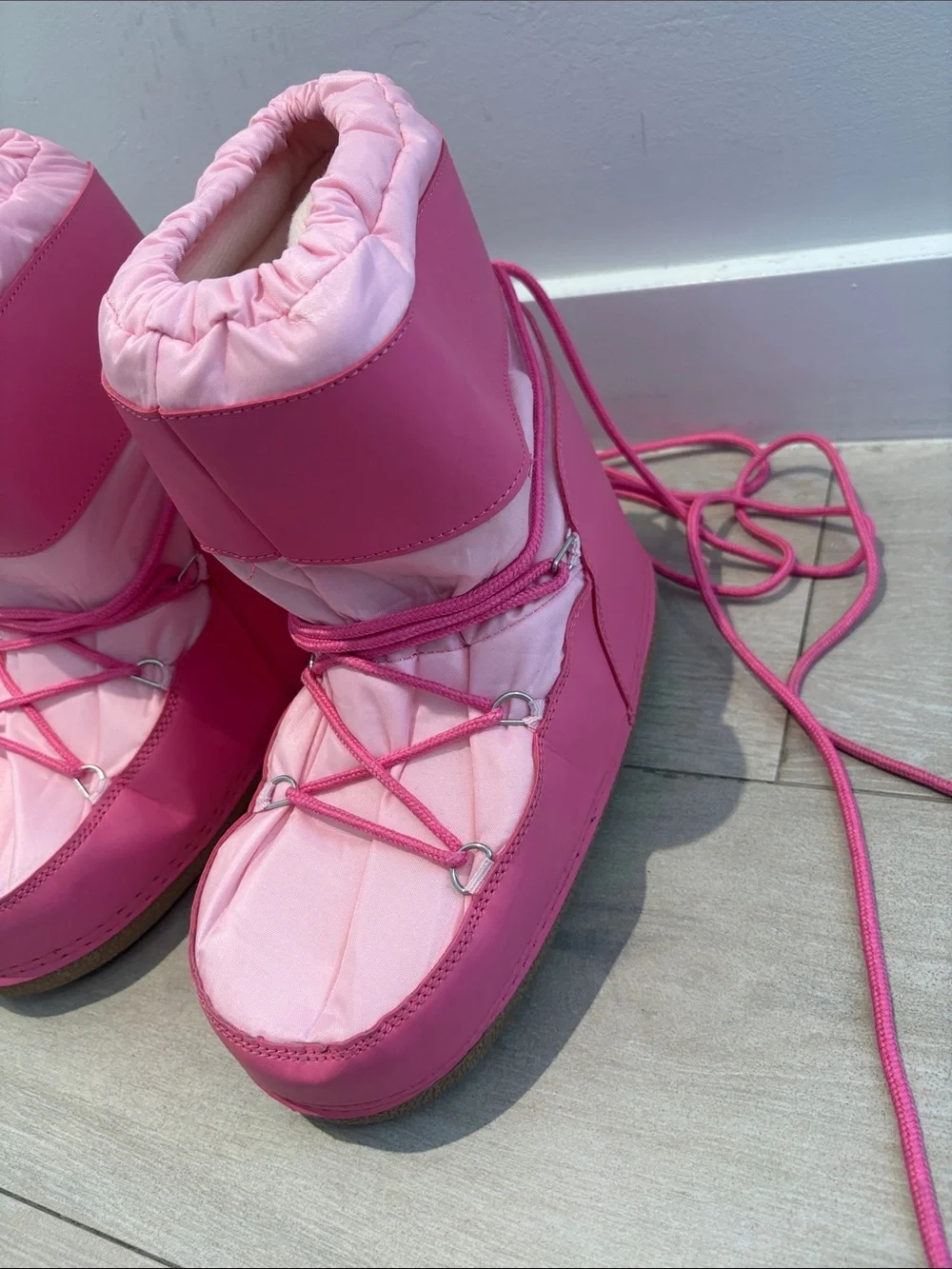Pink Insulated Winter Boots